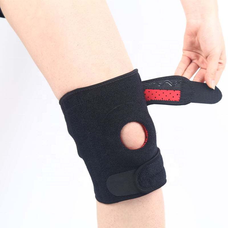 Регулируемый усиленный фиксатор колена для фитнеса