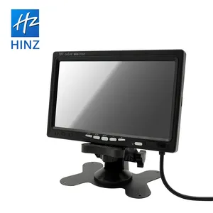 Fábrica de alta calidad venta al por mayor del OEM diseño de 7 pulgadas mini tv lcd coche inversa vista trasera monitor con 2 AV de entrada