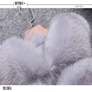 Chaleco de piel de zorro falso para mujer, chalecos de piel sintética teñidos, invierno, último diseño, 2022 - Product Image 6