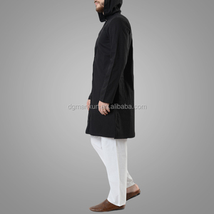 De algodón de los hombres con capucha tops hombres islámicos ropa más árabe túnica - Product Image 3