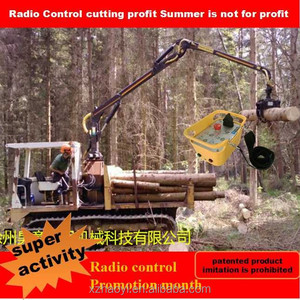 Mini iniciar crane con remolque de madera de la grúa bosque crane alta calidad de radio control remoto venta - Product Image 2