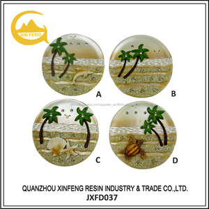 Fabriqués à la main résine 3D ronde paysage plaque pour souvenirs paysage décoration - Product Image 2