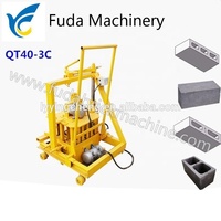 Équipement pour le QT40-3C écologique Cinder Block Machine de fabrication de briques creuses en ciment en mouvement Prix