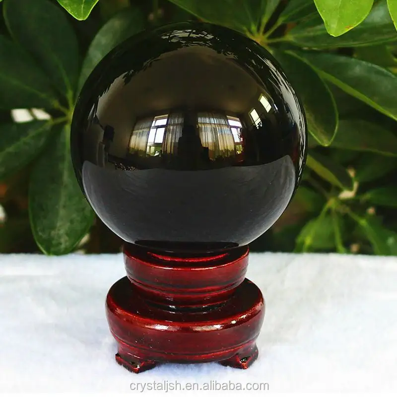 Rare Black Obsidian Sphere Large Crystal Balls For Decorative