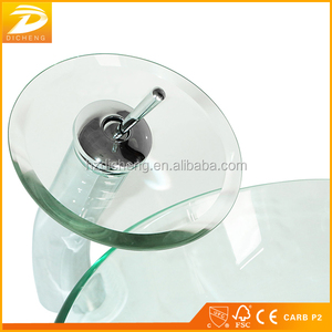 Moderno Vaso Tondo di Vetro Bagno Trasparente Lavaggio Ciotola Bacino Lavello - Product Image 6