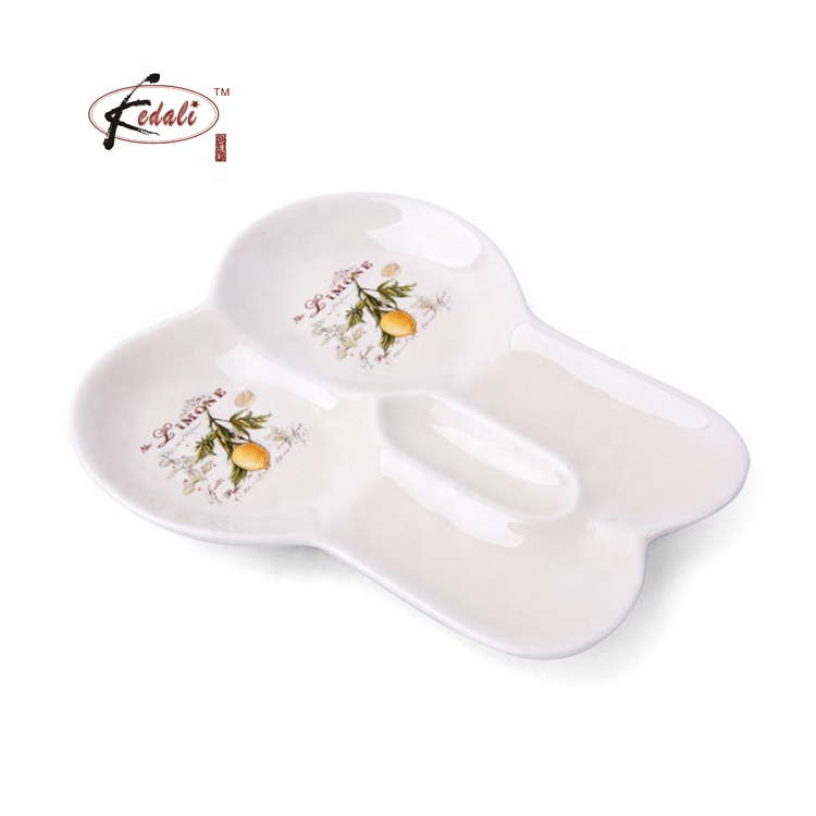 2 Poggiamestolo In Ceramica, Poggiamestolo Per Limone Per Bancone Della
