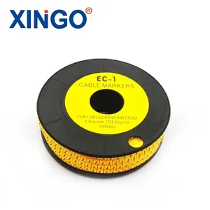 XINGO High Quality Oval PVC Flat Cable Markers For Cable Marker