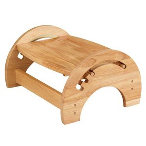 Bamboo <strong>Adjustable</strong> Nursing Foot Stool Home and Office <strong>Footrest</strong> - Product Image 4
