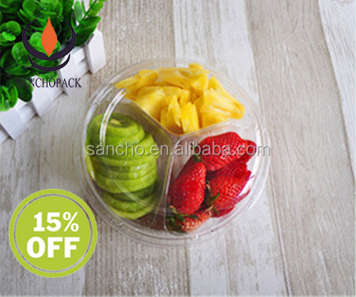 Китай, оптовая продажа, Круглый Большой Пластиковый материал, упаковка для фруктов и овощей, раскладной контейнер