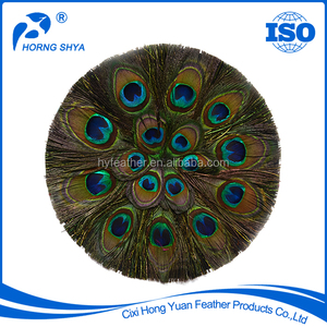 Calidad Hecha A Mano de <span class=keywords><strong>9</strong></span>.8 Pulgadas de Pavo Real Naturales Manteles Partido Decoración de La Mesa Decoración de Plumas - Product Image 1