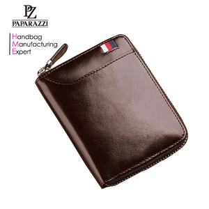 8275 <span class=keywords><strong>Carteras</strong></span> Cortas de Cuero para <span class=keywords><strong>Hombre</strong></span>, Diseño Original al por Mayor, Cartera Pequeña de Cuero Genuino con Múltiples Ranuras para Tarjetas - Product Image 2