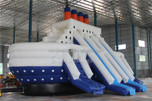 Tobogán inflable gigante popular para piscina, tobogán <span class=keywords><strong>Titanic</strong></span> inflable comercial a la venta - Product Image 2