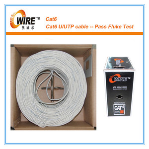 Pvc fabricante 24Awg <span class=keywords><strong>cobre</strong></span> <span class=keywords><strong>100</strong></span> par Cat6 <span class=keywords><strong>Utp</strong></span> Lan Cable/305 m Cable Ethernet - Product Image 6