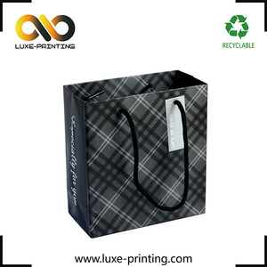 Bolsa de asa de cuerda mini <span class=keywords><strong>tiendas</strong></span> de regalos de papel de las pestañas de plástico transparente - Product Image 6