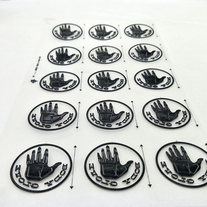 Personalizzato ad alta densità di abbigliamento in Silicone adesivo <span class=keywords><strong>ferro</strong></span>-on 3D trasferimento di calore per indumento - Product Image 4