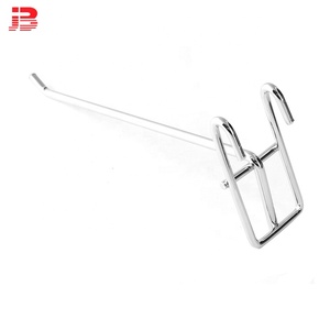 Cửa hàng lịch thi đấu 150,200,300mm Độc <span class=keywords><strong>Prong</strong></span> Meshwall Hiển Thị Chrome Kim Loại Gridwall Móc - Product Image 4