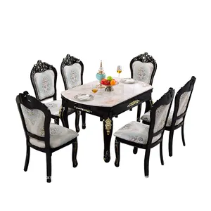بالجملة الطعام الجدول مجموعة 8 مقاعد الأثاث-عينة مجانية رخيصة 6 كراسي طقم طاولة عشاء قطع أثاث لغرفة الطعام منضدة طعام حديثة طقم طاولة عشاء 8 مقاعد