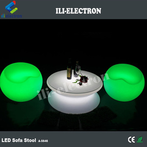 Fauteuil gonflable changeant de couleur, meubles de salon en plastique, canapé lumineux à <span class=keywords><strong>LED</strong></span> - Product Image 4