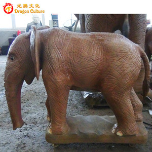Neuankömmling Lebensgröße Fiberglas Realistische Elefanten skulptur Animatronic Tiere Modell Großhandels preis für Zoo Vergnügung spark - Product Image 4