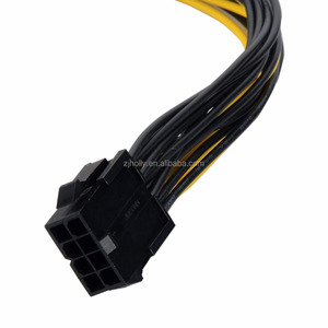 8 pines hembra a Dual <span class=keywords><strong>PCI</strong></span>-E <span class=keywords><strong>CPU</strong></span> Compatible <span class=keywords><strong>PCI</strong></span> Express 8 pines (6 + 2 pines) Cable de alimentación Pcie para tarjeta gráfica de computadora - Product Image 5