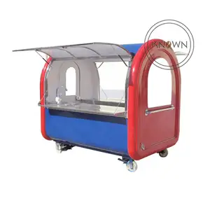 OEM-remolque de comida rápida, carrito de aperitivos móvil para perro caliente, pizza, café, china