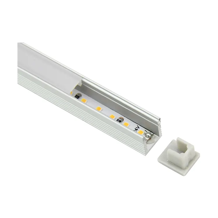 RANZI-tira de luces LED de estilo lujoso, iluminación lineal de 4mm, SMD2216 3000K CRI90 + 1M 2M 3M 12 W/M, perfil LED de aluminio para sala de café