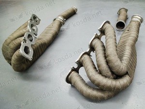 2 "x 10 m Collecteur D'échappement Tête <span class=keywords><strong>Tuyau</strong></span> <span class=keywords><strong>de</strong></span> <span class=keywords><strong>Descente</strong></span> Heat Wrap Avant <span class=keywords><strong>Tuyau</strong></span> 1800F - Product Image 2