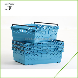 Tham Gia Bale Cánh Tay Khay Thu Hoạch Nông Nghiệp Lỗ Thông Hơi Thùng Trái Cây Rau Thùng Với Bail Nhựa Trái Cây Thùng Giỏ Tươi - Product Image 2