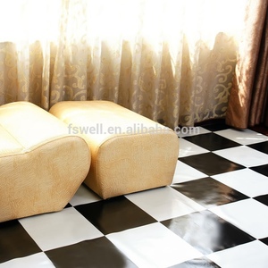 Tapis de sol <span class=keywords><strong>en</strong></span> <span class=keywords><strong>plastique</strong></span>, <span class=keywords><strong>rouleau</strong></span> de vinyle de luxe <span class=keywords><strong>en</strong></span> pvc, noir et blanc, utilisation intérieure - Product Image 4