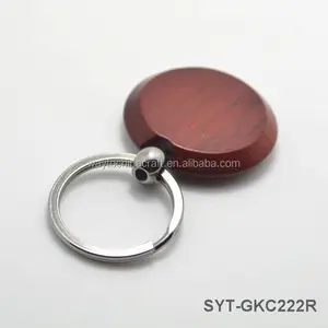 Món quà mới lạ logo khắc gỗ thật Craft Keychain