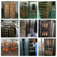 Four de boulangerie à gaz rotatif Commercial 32 plateaux pour la fabrication de la machine à pain