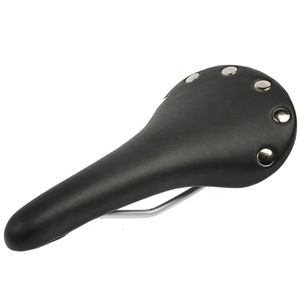 Sillín de Bicicleta de Cuero Vintage ZOYOSPORTS, Personalizado para Bicicleta de Carretera, <span class=keywords><strong>MTB</strong></span>, Deportivo, Negro/Marrón, para Niños, con Función de Ventilación - Product Image 3