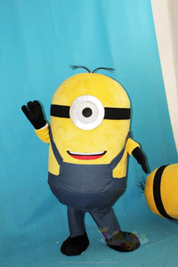 Jouissance CE de bande dessinée <span class=keywords><strong>minion</strong></span> mascotte costumes pour adultes, utilisé de mascotte costumes pour vente EM-209 - Product Image 3