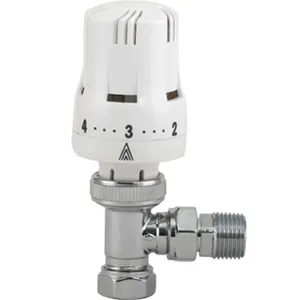 Robinet thermostatique angulaire pour radiateur TRV 15 mm - Product Image 1