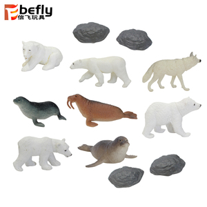 Modelo educativo para niños, aula, juguete antartica, oso polar, animal de plástico - Product Image 6