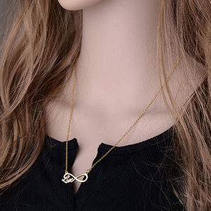 Collana girocollo da donna con incisione personalizzata in acciaio inossidabile all'ingrosso - Product Image 5