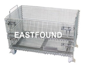 công nghiệp gấp thép bướm lưu trữ lồng có bánh xe - Product Image 3