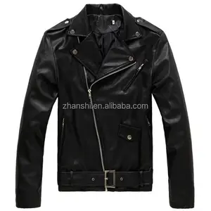 Wholesale Fashion Turkey Softshell Motorcycle Cheap Faux Leather Jackets Men