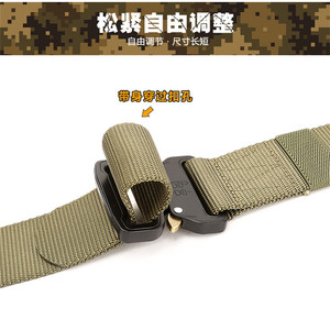 <span class=keywords><strong>toile</strong></span> de style <span class=keywords><strong>militaire</strong></span> <span class=keywords><strong>ceinture</strong></span> à boucle coulissante Édition Coréenne <span class=keywords><strong>ceinture</strong></span> décontractée pour hommes et femmes - Product Image 6