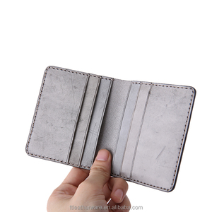 Men's ICED Wax Cow Leather Slim <b>Credit</b> <b>Card</b> <b>Wallet</b> - Product Image 4