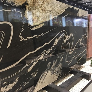 Top คุณภาพบราซิล Copacabana หินแกรนิตสีดำ Slab