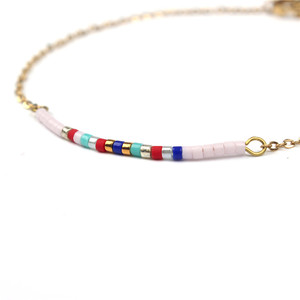 Singolo In Ottone di Alta Qualità Boho Miyuki Perline Braccialetto di Perline Catena Braccialetto
