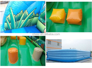 Città del Divertimento Gonfiabile a Tema Giungla con Percorso a Ostacoli di Cheer Amusement - Product Image 5