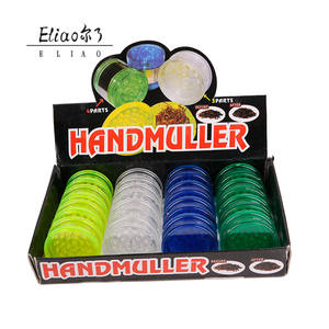 Futeng 3 piezas dientes de acrílico amoladora hierba caja de presentación del paquete tabaco Molino de plástico al por mayor - Product Image 5