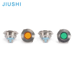 A30-F 30mm Waterproof Metal Led <strong>Indicator</strong> Light 12v 24v 220v Red Green Yellow signal <strong>Lamp</strong> <strong>Pilot</strong> Light <strong>Indicator</strong> - Product Image 2