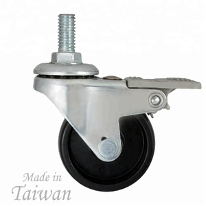 CCE Caster 50mm Small PP Industrial Locking 2 Caster <b>Wheels</b> - Product Image 3