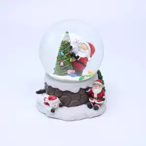 Làm Bằng Tay Quà Tặng Khuyến Mãi Polyresin Quả Cầu Tuyết Xmas Tuyết Dome