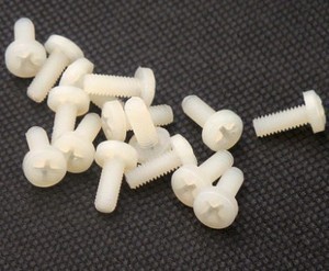M2 M2.5 एम एम M6 सफेद काले क्रॉस पैन दौर सिर नायलॉन प्लास्टिक शिकंजा - Product Image 3