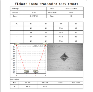 DTEC 블루 바디 HVS-1000 디지털 마이크로 비커스 경도계 블루 컬러 바디 자동 데이터 입력 CCD 카메라 적합 - Product Image 4