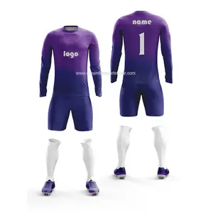 最新定制训练足球衫制造商足球守门员球衣升华长袖足球守门员制服